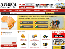 Tablet Screenshot of africamachineryforsale.com